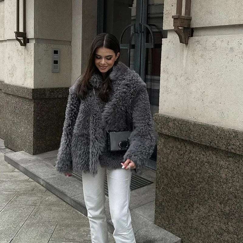 Lamb Wool Coat Female Coat Female Winter