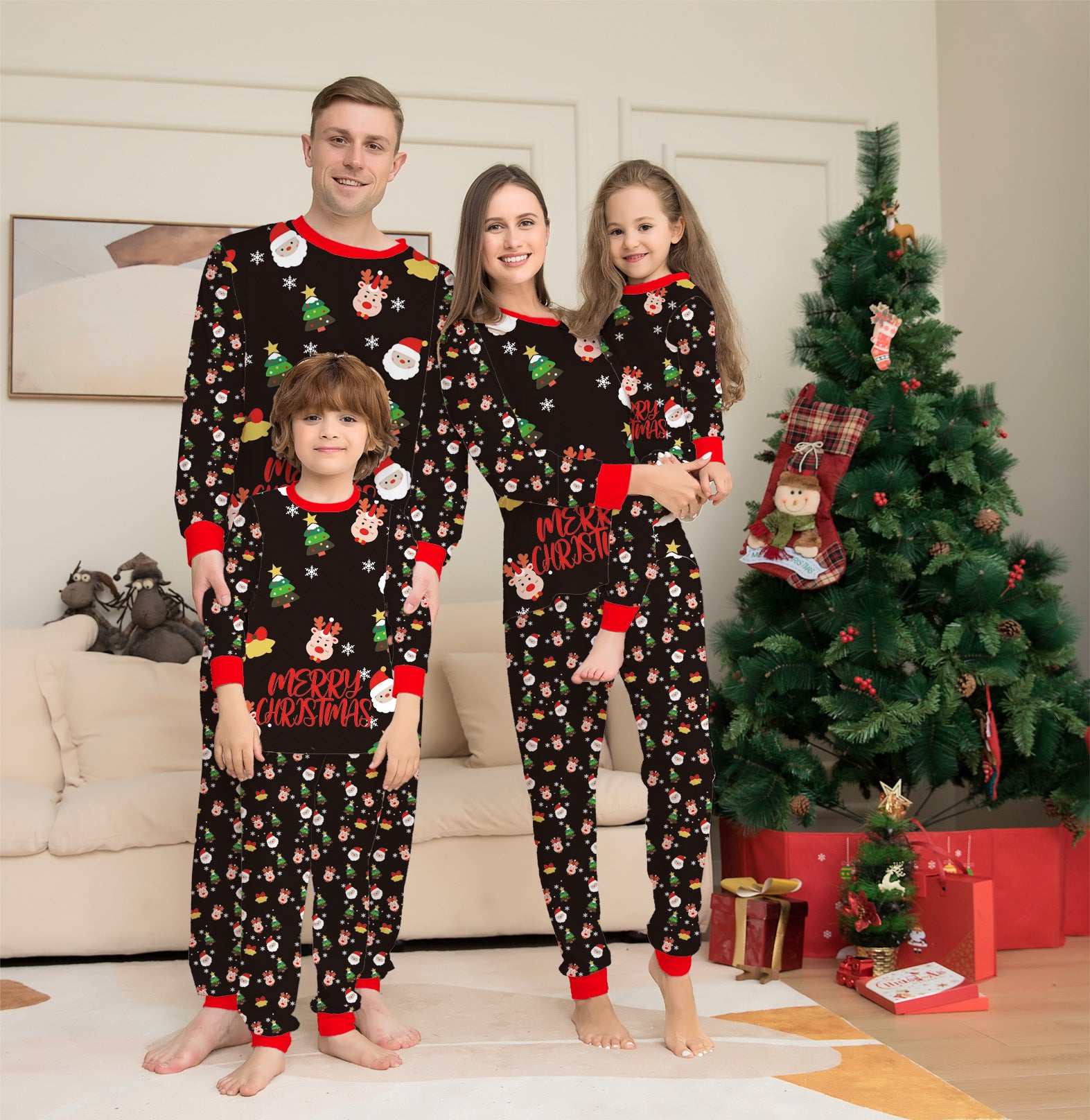 Family Christmas Matching Pajamas Set Christmas Pajamas For Family Christmas PJS Xmas Sleepwear - Elevra