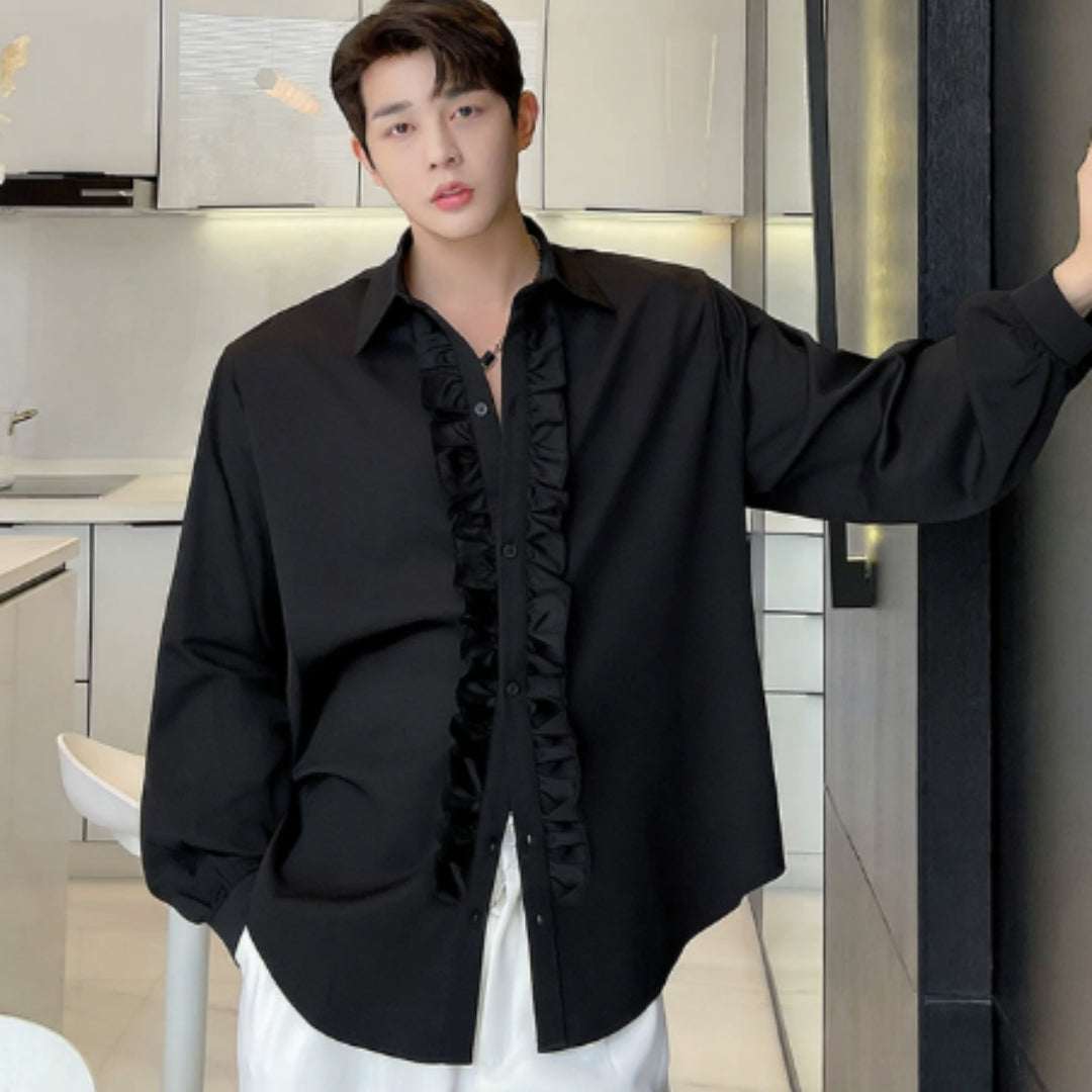 French High - end Court Style Shirt For Men, Korean Version - Elevra
