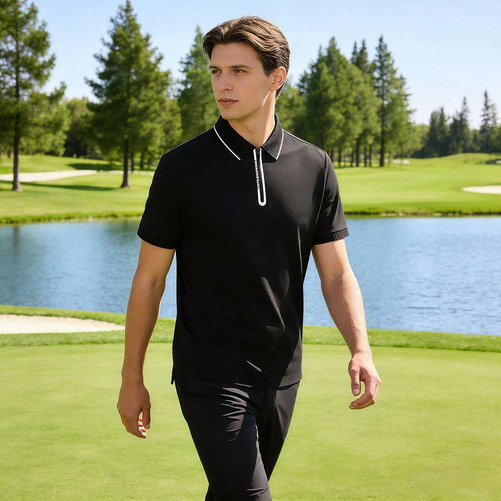 Mens And Womens Short - sleeve Golf Apparel - Elevra
