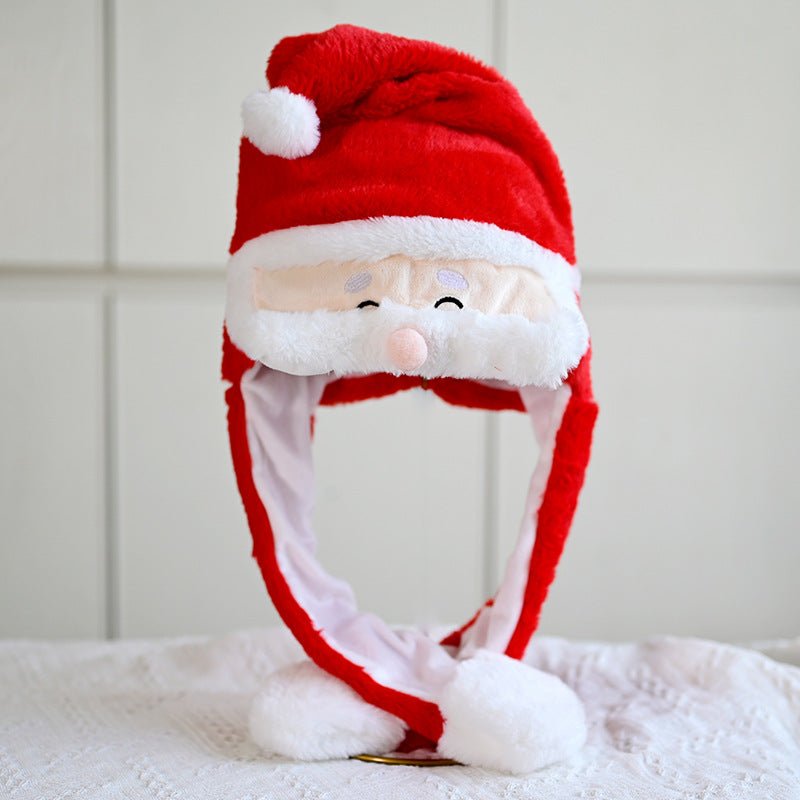 Novel Movable Christmas Hat - Cute Santa & Elk Designs - Elevra