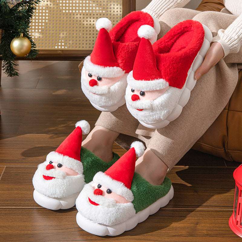 Santa Claus Home Thick - soled Non - slip Slippers - Elevra