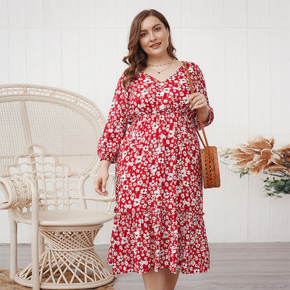 Loose sexy temperament midi dress