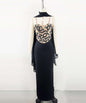 Women's High-end Delicate Bead-set Diamond Evening Dress