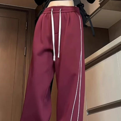 Korean Fashion All-matching Draping Wide-leg Draggle-tail Trousers