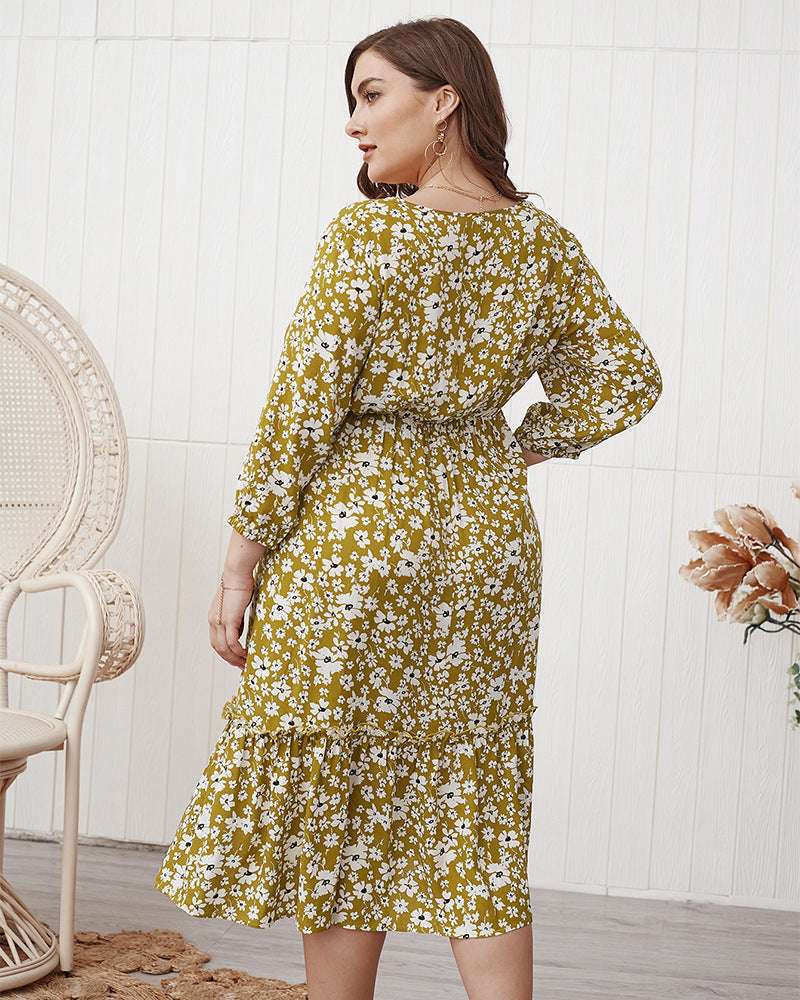 Loose sexy temperament midi dress