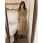 Retro Elegance Chiffon Midi Dress