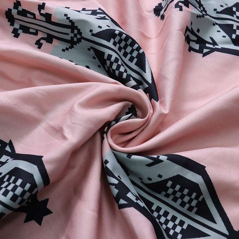 Women's Sleeveless Midi Printed Dress