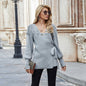 All-match Commute Knitted Lace-up Sweater