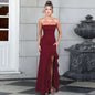 Sexy Split Maxi Dress Tube Top Temperament Women's Dress