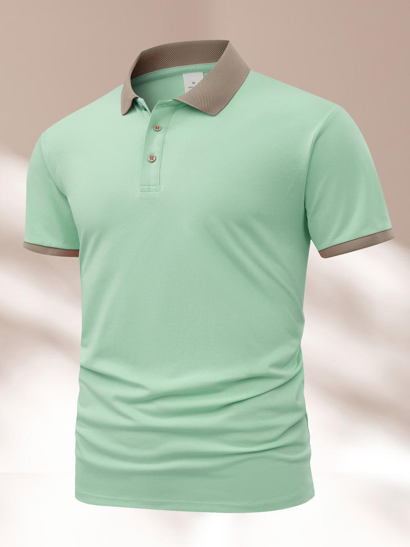 Summer Polo Shirt Printed T-shirt Short Sleeve High-end Lapel