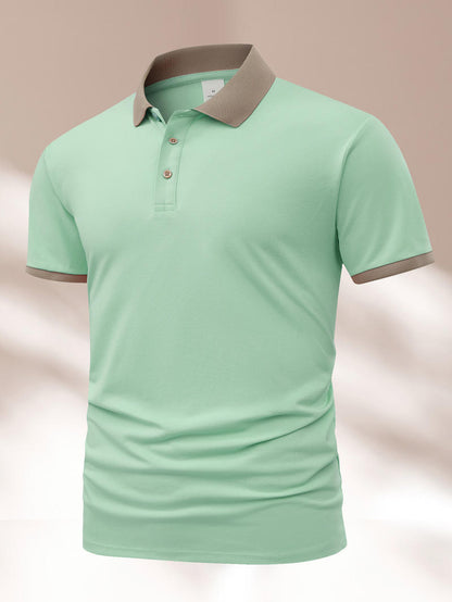 Summer Polo Shirt Printed T-shirt Short Sleeve High-end Lapel