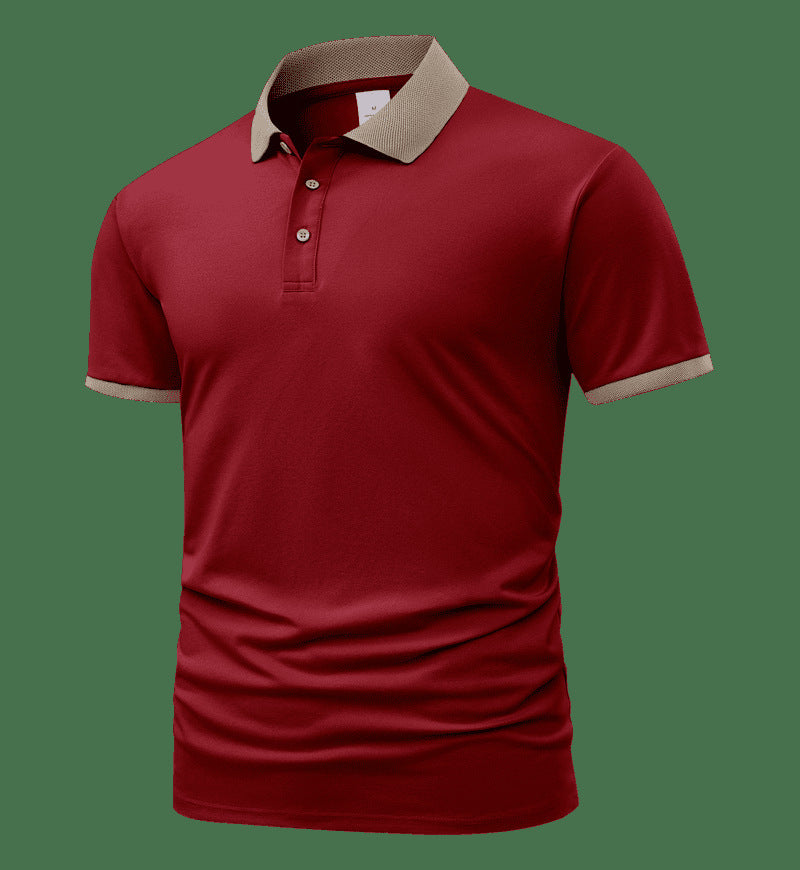 Summer Polo Shirt Printed T-shirt Short Sleeve High-end Lapel