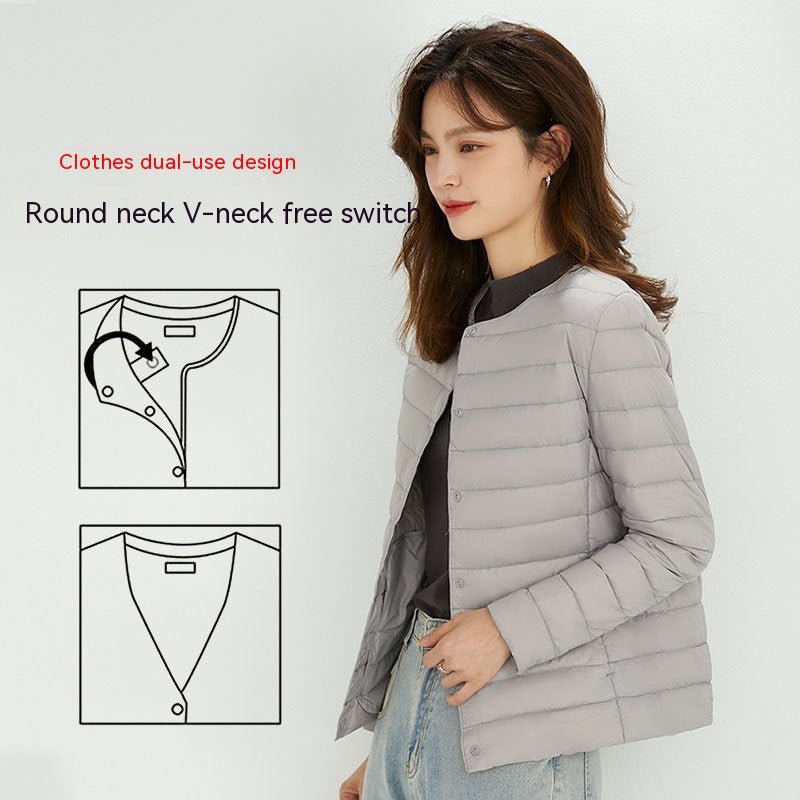 90 Velvet Female Liner Lightweight Down Jacket Female - Elevra