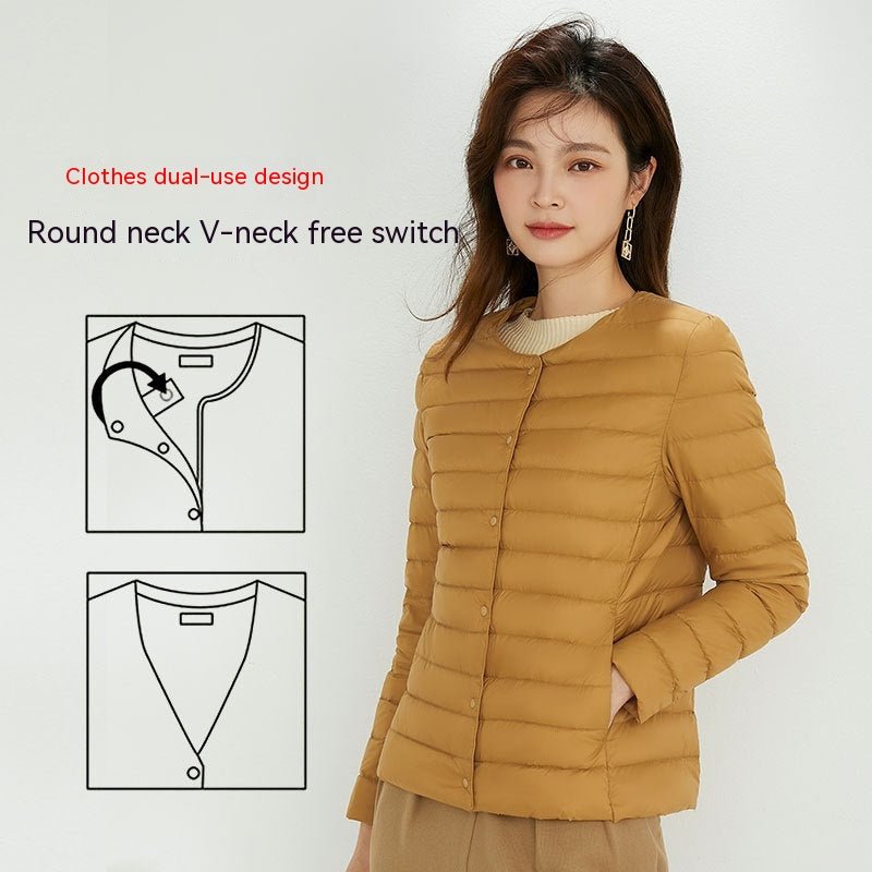 90 Velvet Female Liner Lightweight Down Jacket Female - Elevra