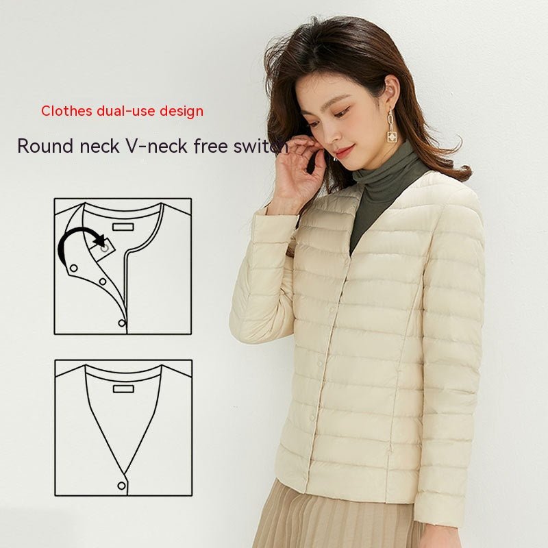 90 Velvet Female Liner Lightweight Down Jacket Female - Elevra