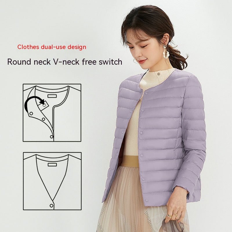 90 Velvet Female Liner Lightweight Down Jacket Female - Elevra