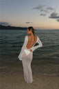 Beach Vacation See-through Sexy Backless Dress