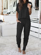 Round Neck Short Sleeve Loose Outfit