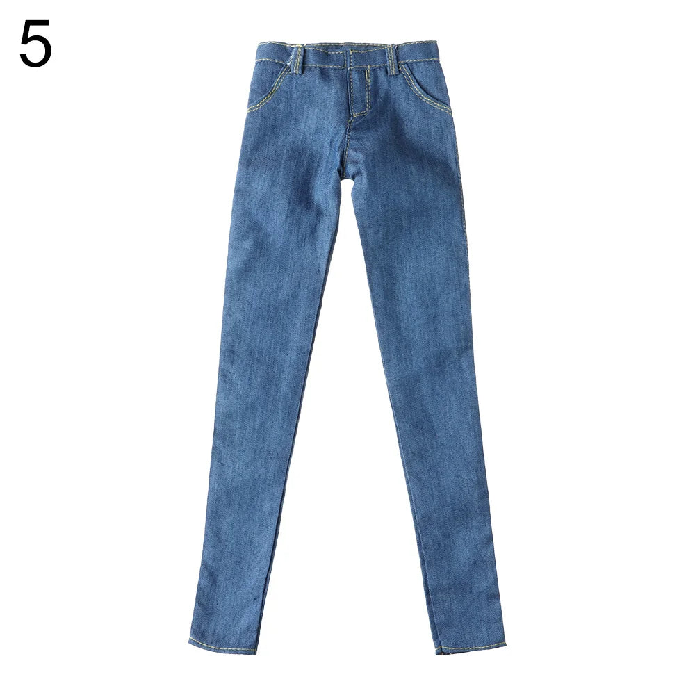 Fashion 60CM Doll Trousers Jeans Cotton Doll Tops Vest T-shirt Fit For Male Doll Pants For 1/3 BJD Doll Clothes Accessories Toys