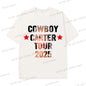 Fashion Singer Beyonce Cowboy Carter Tour New Washed T Shirt  Funny Harajuku Graphic Men Women 100% Cotton Loose Tops Tees