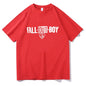 Fall Out Boy T-shirt Grunge Graphic Printing Fashion Tee-shirt for Boys Cotton Soft Funko Pop Tshirt Men/women Short Sleeve Tees