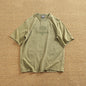 Summer Men's Heavyweight Vintage Washed 100% Cotton T-shirt Oversize American Retro Style Distressed Drop Shoulder Cityboy Tees