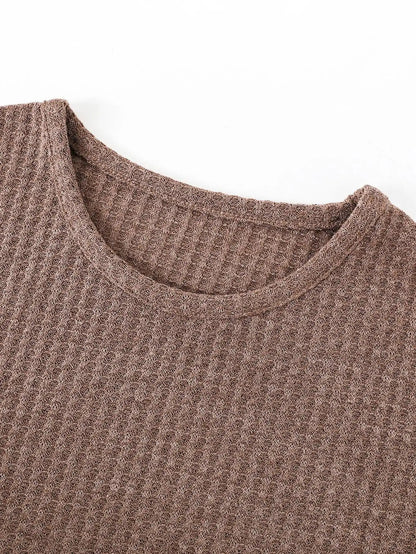 Fashion trend Summer boys short-sleeved T-shirt blazer elastic waist brown casual comfortable breathable shorts two-piece set