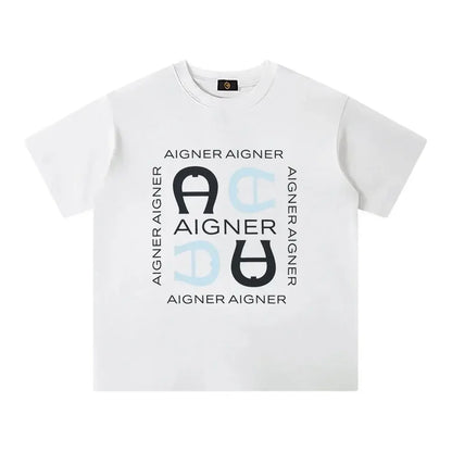 2025 Fashion boy T-shirt 100% pure cotton summer children's top casual clothing letter printed baby boy top short sleeved
