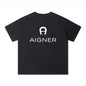 2025 Fashion boy T-shirt 100% pure cotton summer children's top casual clothing letter printed baby boy top short sleeved