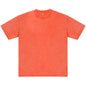 American Style Retro Heavyweight Solid Color Short Sleeved T-shirt Men Women Summer Street Trendy Washed Old Oversized Clothes