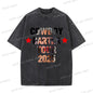 Fashion Singer Beyonce Cowboy Carter Tour New Washed T Shirt  Funny Harajuku Graphic Men Women 100% Cotton Loose Tops Tees