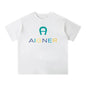 2025 Fashion boy T-shirt 100% pure cotton summer children's top casual clothing letter printed baby boy top short sleeved