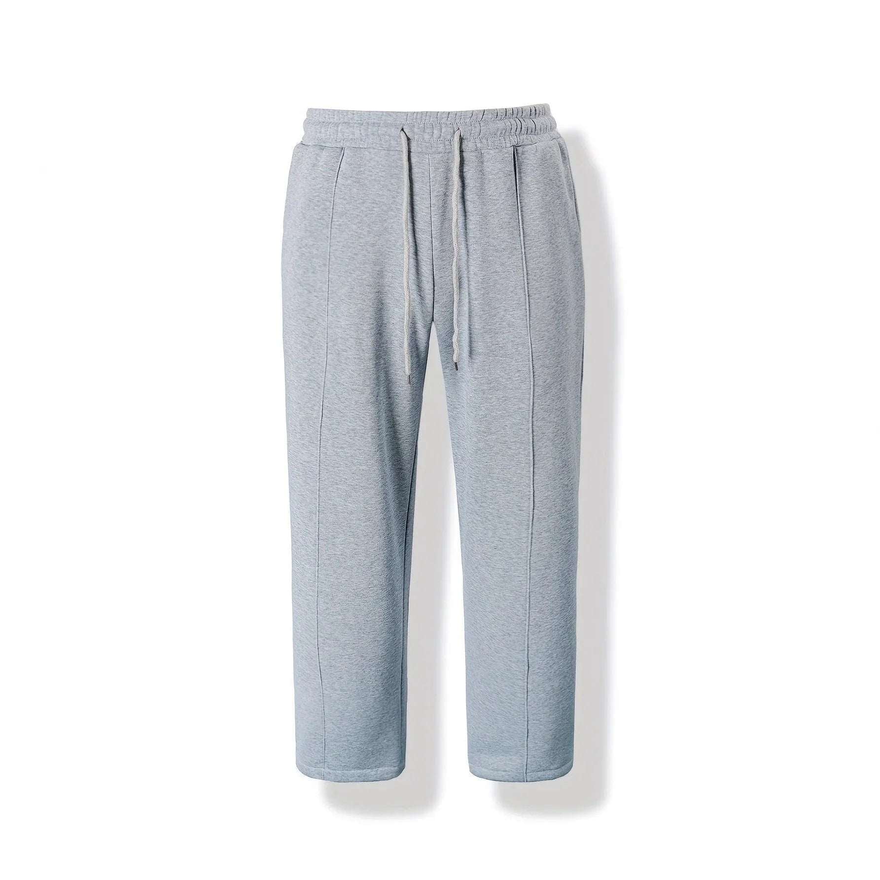 Autumn And Winter Loose Straight Drooping Pants Mid - waisted Figure Flattering Sports Style - Elevra
