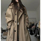 Temperament Wild Khaki Casual Fashion Trench Coat