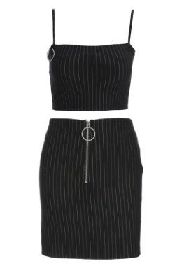 BUSINESS WOMAN 2 PIECE PLAID SET - Elevra