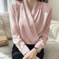 Satin Long Sleeve Women's Spring And Autumn Chiffon Shirt