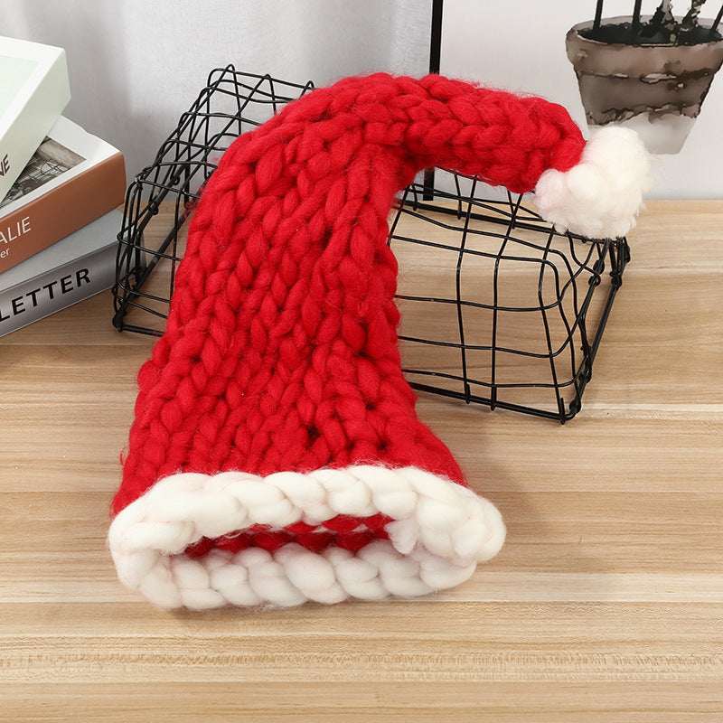 Christmas Plush Hat With Pompom - Cute Winter Hat - Elevra