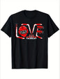 Love Valentine'S Day T-Shirt,   Couple T-Shirt, Couple Christmas, Fashion Casual T-Shirt, Short-Sleeved T-Shirt