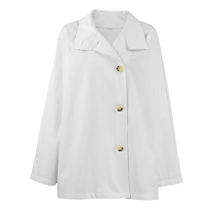 Design Mid-length Trench Coat Loose Flattering Cardigan
