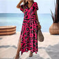 High Waist Floral Print Maxi Skirt For Women Dress