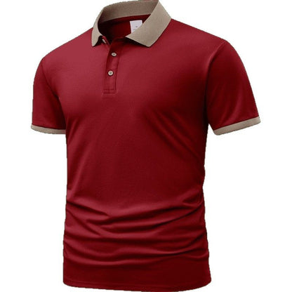 Summer Polo Shirt Printed T-shirt Short Sleeve High-end Lapel