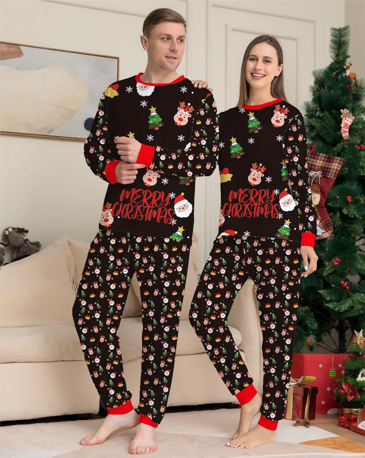 Family Christmas Matching Pajamas Set Christmas Pajamas For Family Christmas PJS Xmas Sleepwear - Elevra