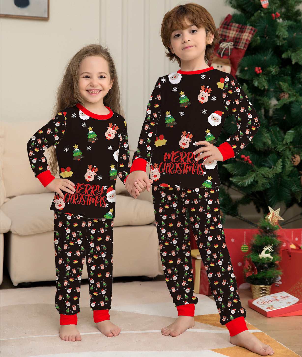 Family Christmas Matching Pajamas Set Christmas Pajamas For Family Christmas PJS Xmas Sleepwear - Elevra