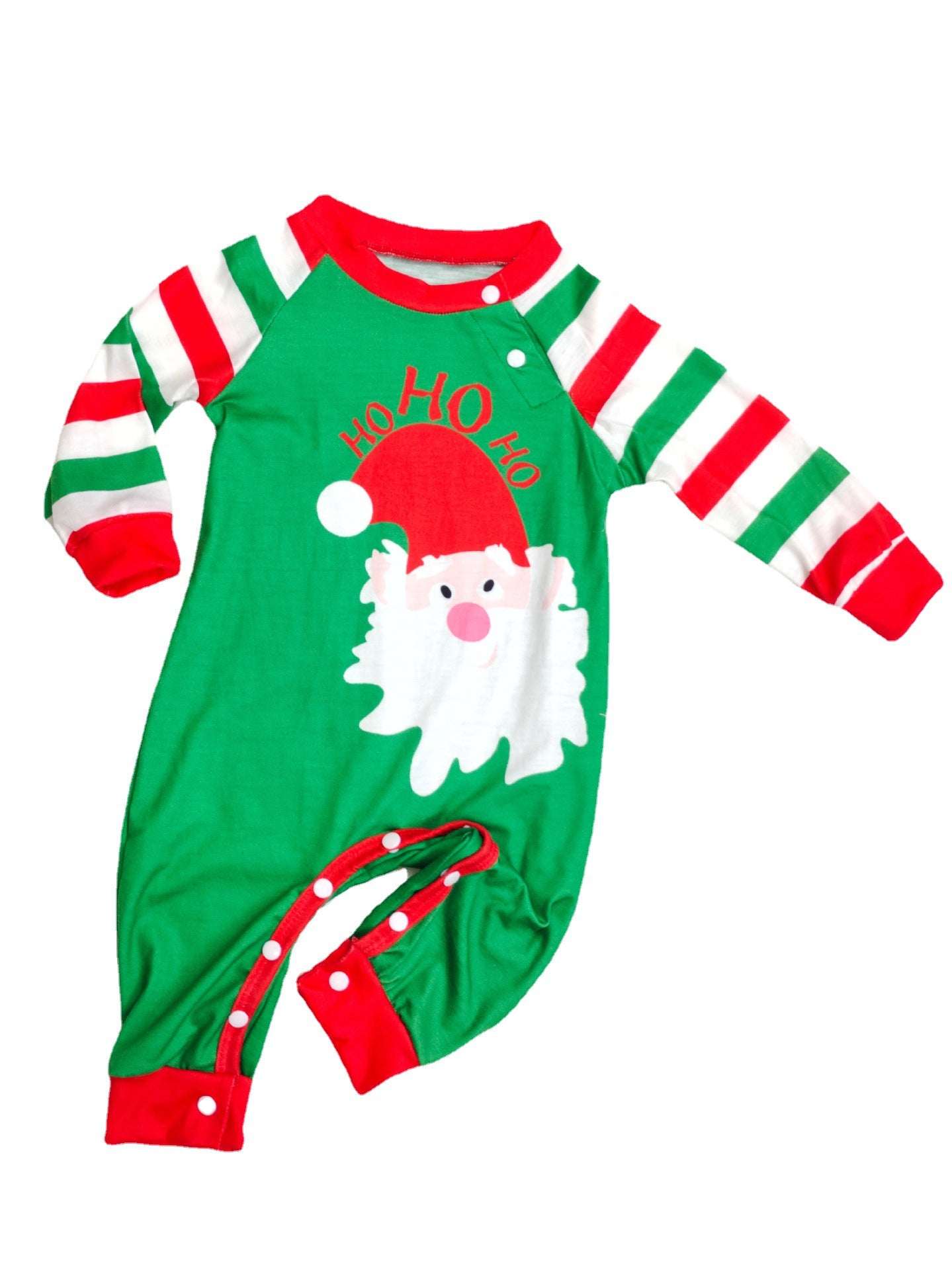 Family Christmas Pajamas Matching Sets Red Stripe Xmas Holiday Sleepwear Jammies Long Sleeve PJs Outfits - Elevra