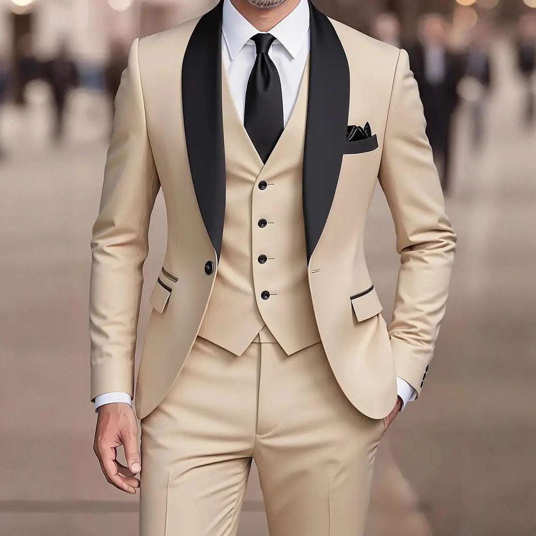 Fashionable Casual Mens Three - Piece Suit Set - Elevra