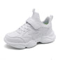Velcro New Primary And Secondary School Students White Sneaker