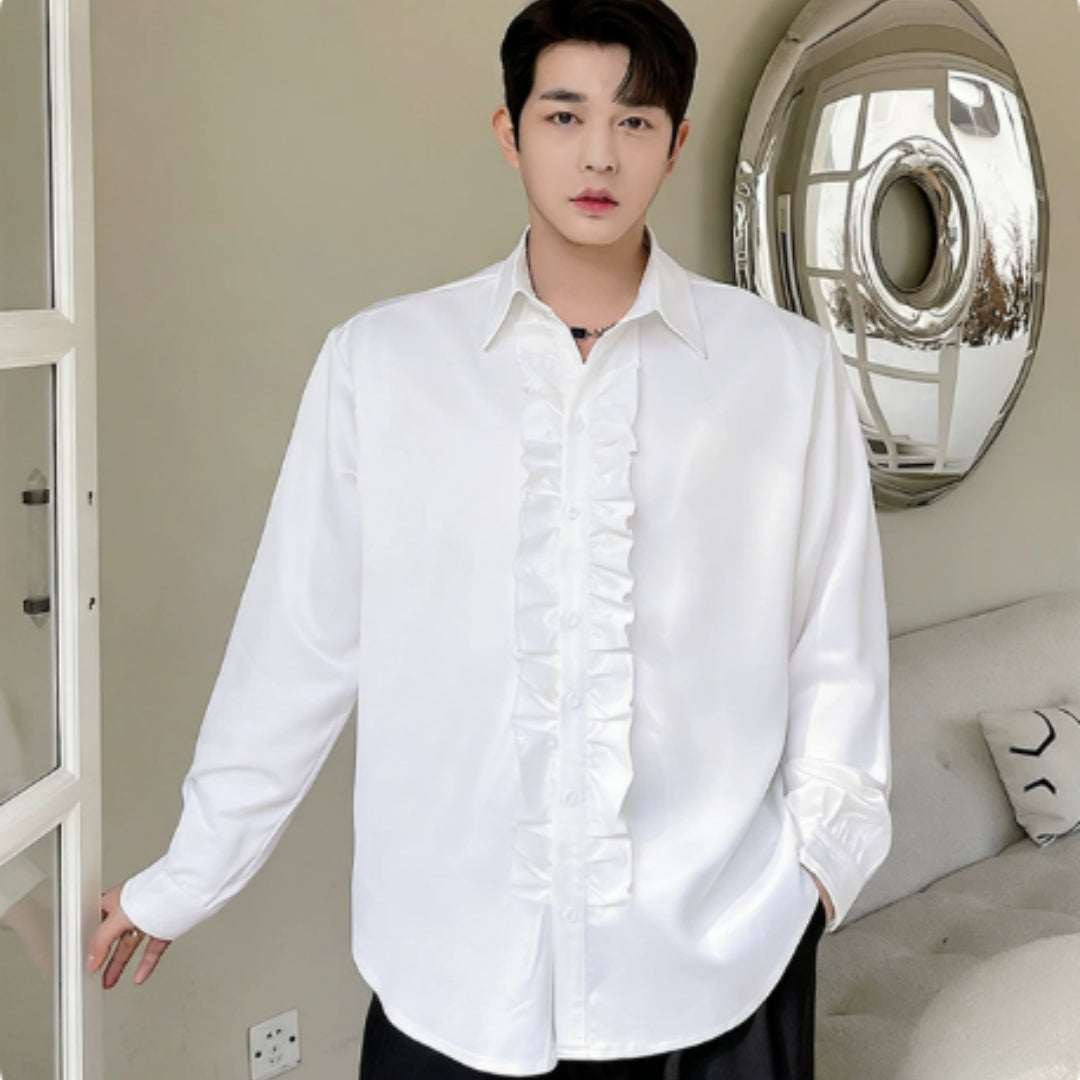 French High - end Court Style Shirt For Men, Korean Version - Elevra