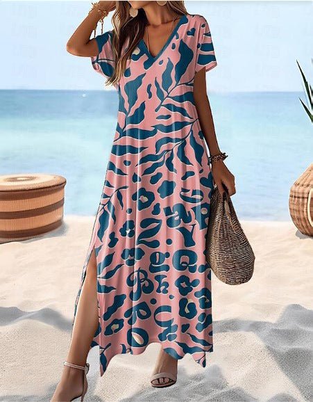 High Waist Floral Print Maxi Skirt For Women Dress - Elevra