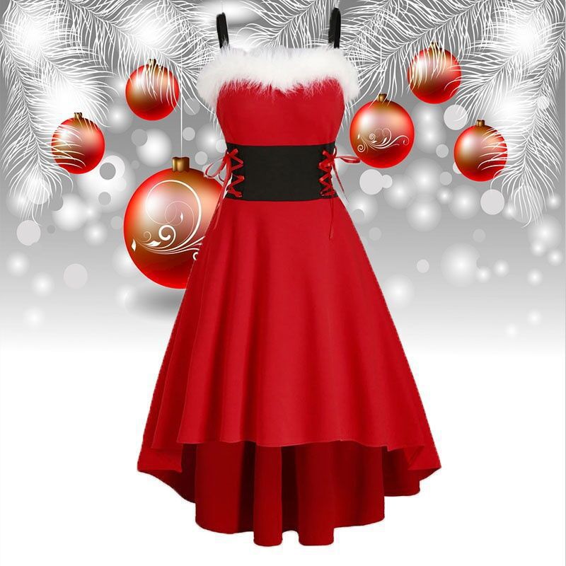 Lace Irregular Hem Dress – Elegant Women’s Party Dress - Elevra